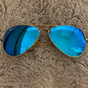 RayBan Aviators Blue Polarized